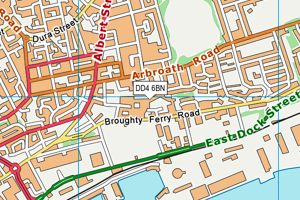 DD4 6BN map - OS VectorMap District (Ordnance Survey)