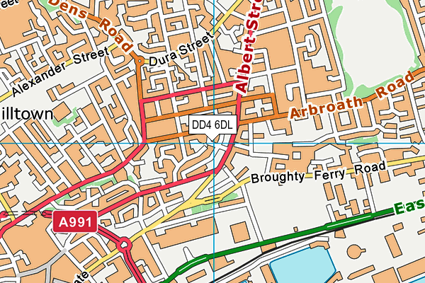 DD4 6DL map - OS VectorMap District (Ordnance Survey)