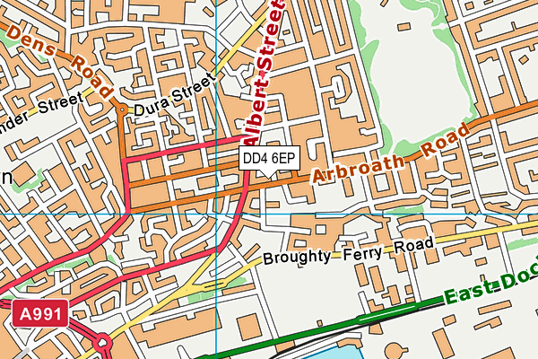 DD4 6EP map - OS VectorMap District (Ordnance Survey)