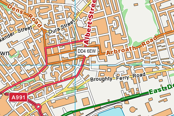 DD4 6EW map - OS VectorMap District (Ordnance Survey)