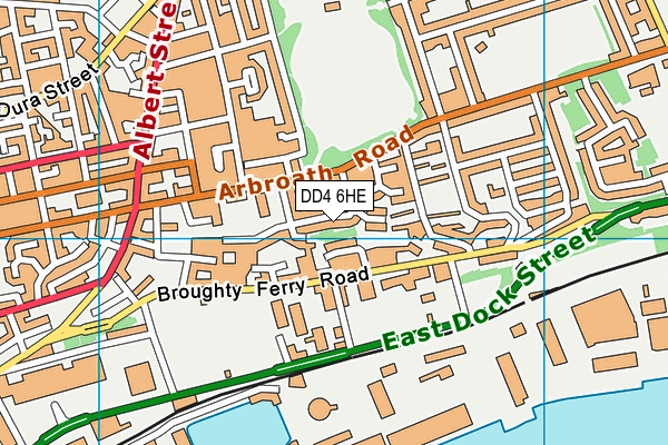 DD4 6HE map - OS VectorMap District (Ordnance Survey)