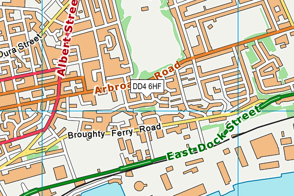 DD4 6HF map - OS VectorMap District (Ordnance Survey)