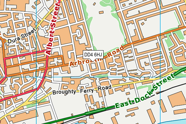 DD4 6HJ map - OS VectorMap District (Ordnance Survey)