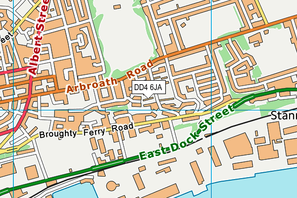 DD4 6JA map - OS VectorMap District (Ordnance Survey)