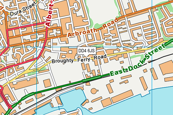 DD4 6JS map - OS VectorMap District (Ordnance Survey)