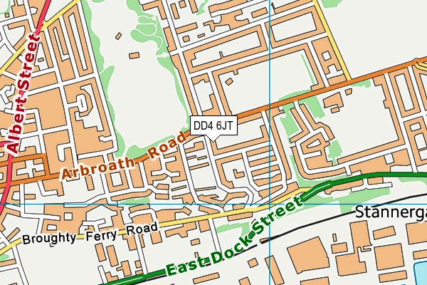 DD4 6JT map - OS VectorMap District (Ordnance Survey)