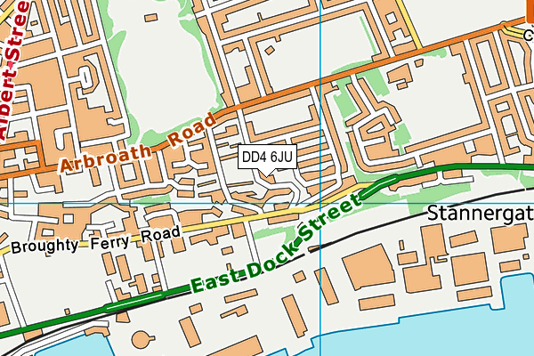 DD4 6JU map - OS VectorMap District (Ordnance Survey)