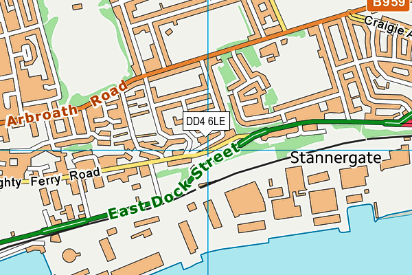 DD4 6LE map - OS VectorMap District (Ordnance Survey)