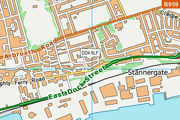 DD4 6LF map - OS VectorMap District (Ordnance Survey)