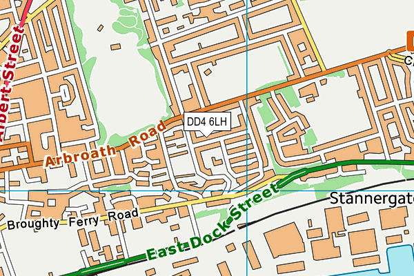 DD4 6LH map - OS VectorMap District (Ordnance Survey)