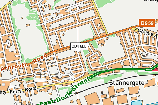DD4 6LL map - OS VectorMap District (Ordnance Survey)