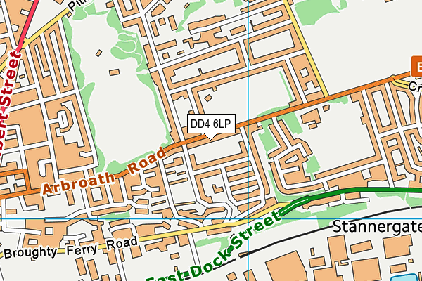 DD4 6LP map - OS VectorMap District (Ordnance Survey)
