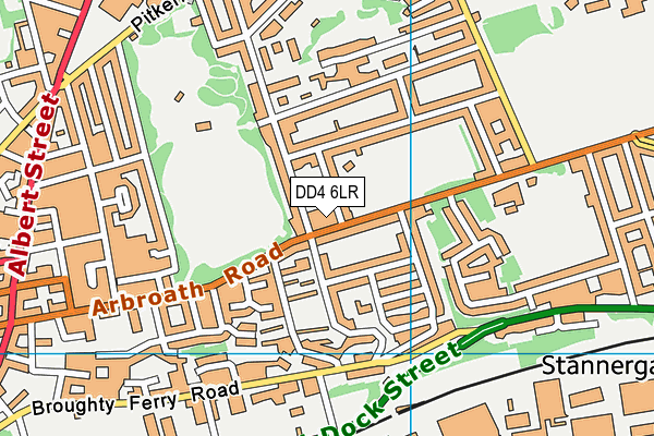 DD4 6LR map - OS VectorMap District (Ordnance Survey)
