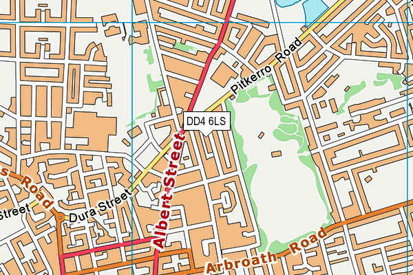 DD4 6LS map - OS VectorMap District (Ordnance Survey)