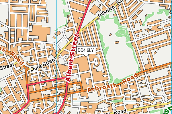 DD4 6LY map - OS VectorMap District (Ordnance Survey)