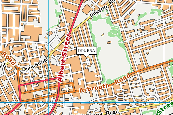 DD4 6NA map - OS VectorMap District (Ordnance Survey)