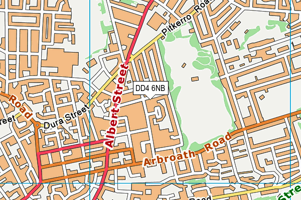 DD4 6NB map - OS VectorMap District (Ordnance Survey)