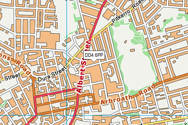 DD4 6PP map - OS VectorMap District (Ordnance Survey)