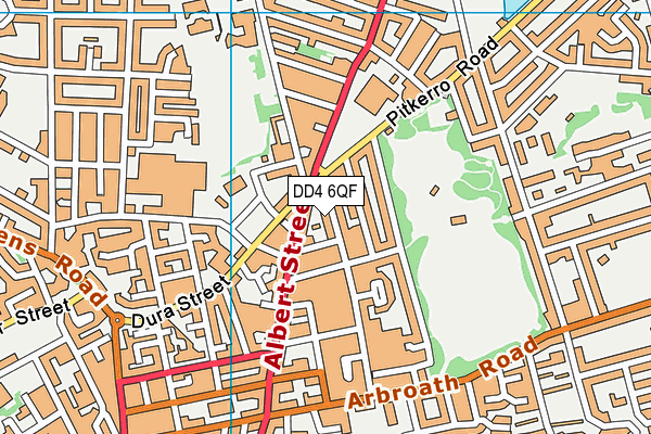 DD4 6QF map - OS VectorMap District (Ordnance Survey)