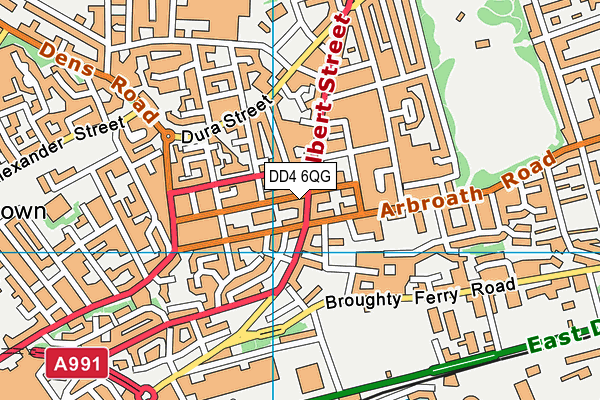 DD4 6QG map - OS VectorMap District (Ordnance Survey)