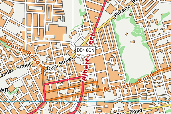 DD4 6QN map - OS VectorMap District (Ordnance Survey)