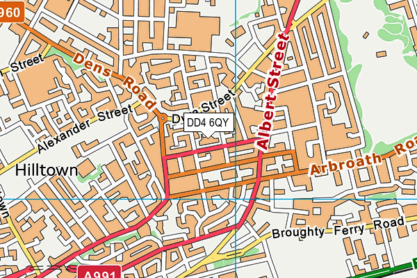 DD4 6QY map - OS VectorMap District (Ordnance Survey)