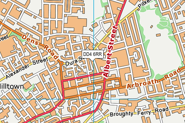 DD4 6RR map - OS VectorMap District (Ordnance Survey)