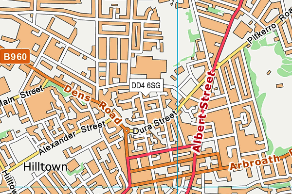 DD4 6SG map - OS VectorMap District (Ordnance Survey)