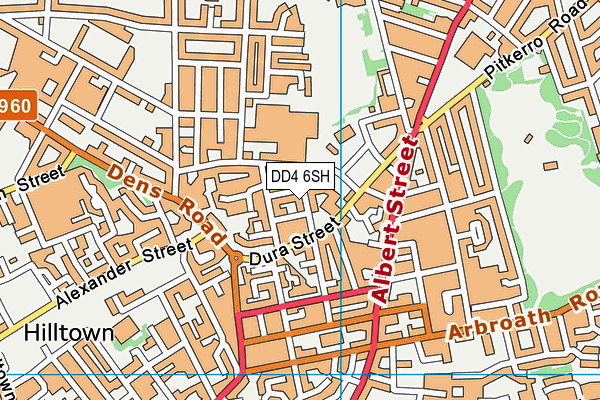 DD4 6SH map - OS VectorMap District (Ordnance Survey)