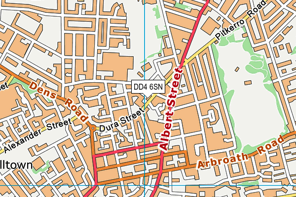 DD4 6SN map - OS VectorMap District (Ordnance Survey)