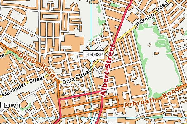 DD4 6SP map - OS VectorMap District (Ordnance Survey)