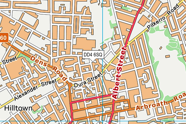 DD4 6SQ map - OS VectorMap District (Ordnance Survey)
