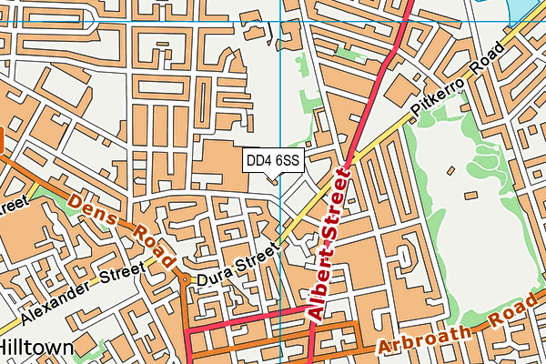 DD4 6SS map - OS VectorMap District (Ordnance Survey)