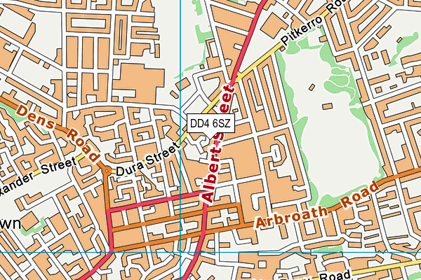 DD4 6SZ map - OS VectorMap District (Ordnance Survey)