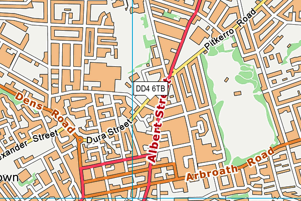 DD4 6TB map - OS VectorMap District (Ordnance Survey)