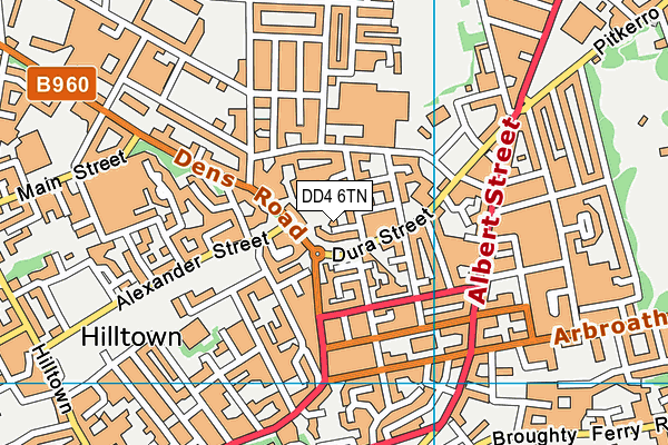 DD4 6TN map - OS VectorMap District (Ordnance Survey)