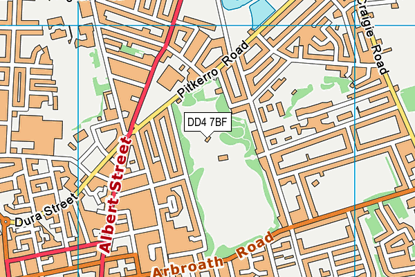 DD4 7BF map - OS VectorMap District (Ordnance Survey)
