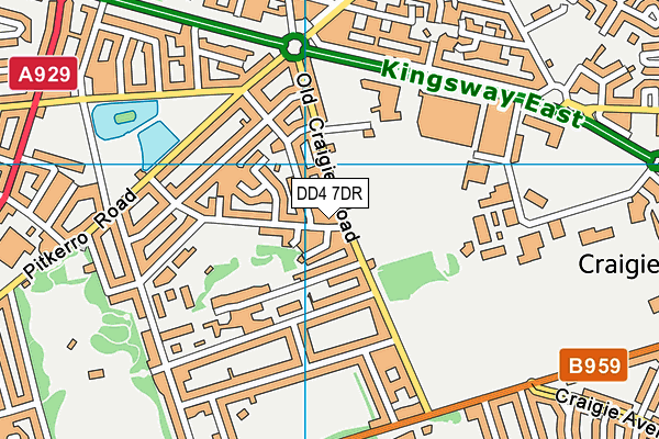 DD4 7DR map - OS VectorMap District (Ordnance Survey)