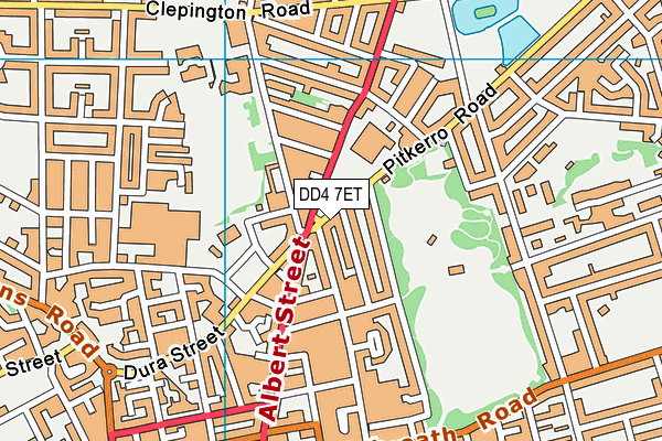 DD4 7ET map - OS VectorMap District (Ordnance Survey)
