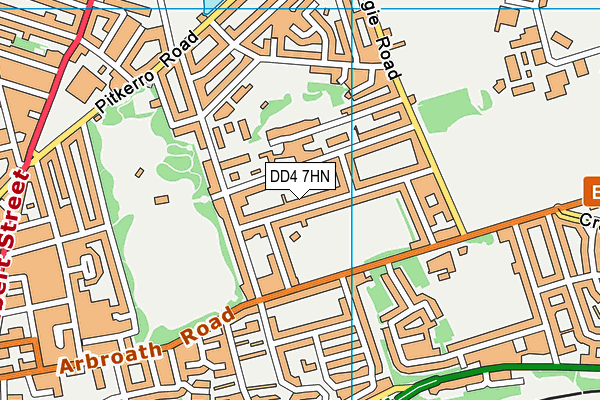 DD4 7HN map - OS VectorMap District (Ordnance Survey)