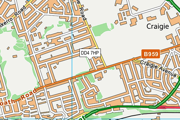 DD4 7HP map - OS VectorMap District (Ordnance Survey)