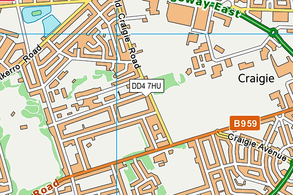 DD4 7HU map - OS VectorMap District (Ordnance Survey)