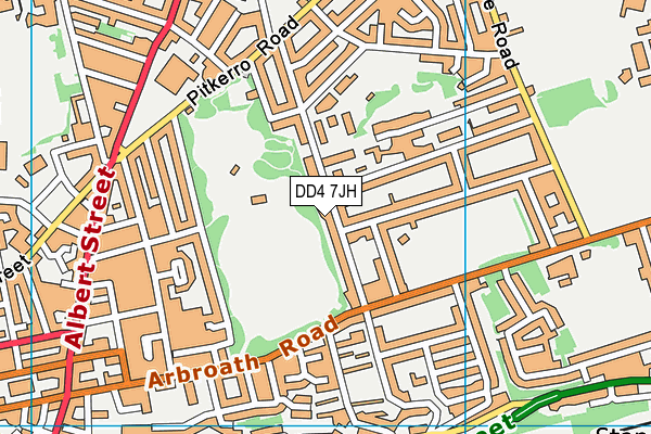 DD4 7JH map - OS VectorMap District (Ordnance Survey)