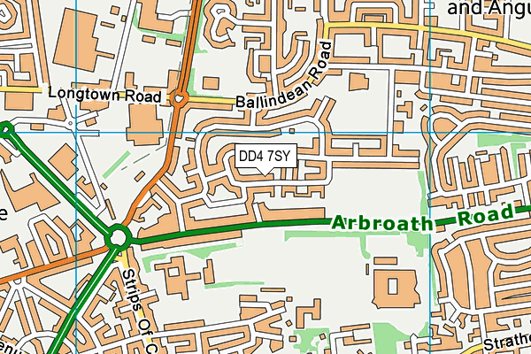 DD4 7SY map - OS VectorMap District (Ordnance Survey)