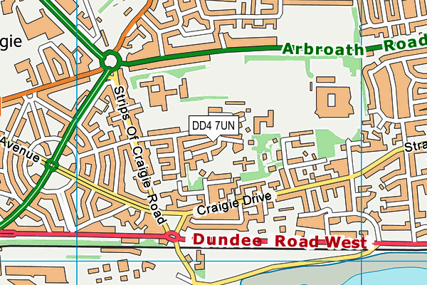 DD4 7UN map - OS VectorMap District (Ordnance Survey)