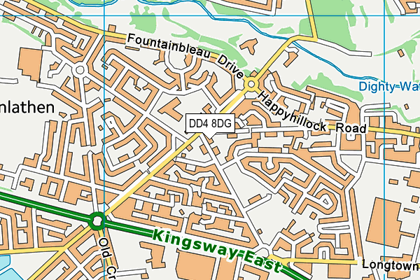DD4 8DG map - OS VectorMap District (Ordnance Survey)