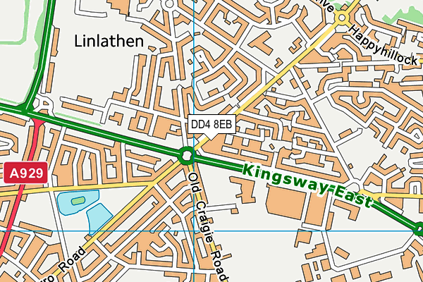 DD4 8EB map - OS VectorMap District (Ordnance Survey)