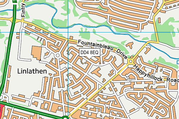 DD4 8EQ map - OS VectorMap District (Ordnance Survey)