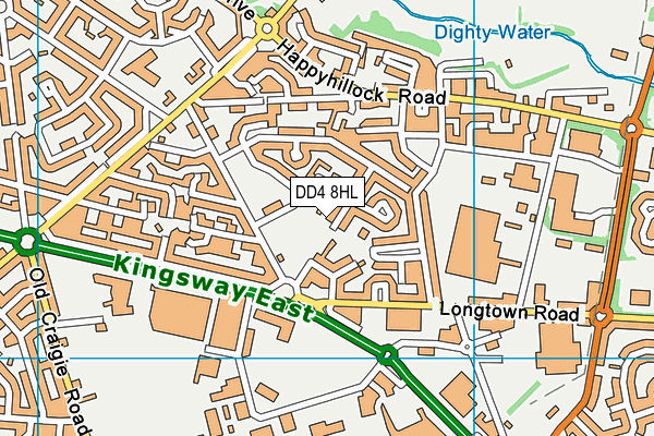 DD4 8HL map - OS VectorMap District (Ordnance Survey)