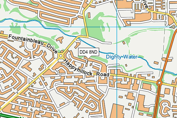 DD4 8ND map - OS VectorMap District (Ordnance Survey)